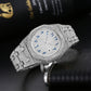 European Hip Hop Full Diamond Arabic Scale Niche Quartz Men&