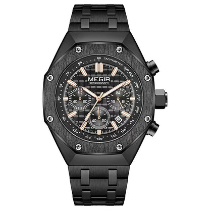 Multifunctional Waterproof Quartz Watch Men&